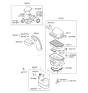 Diagram for 2009 Hyundai Tucson Air Intake Coupling - 28130-2S200