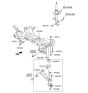 Diagram for Hyundai Control Arm Bushing - 54551-2S000