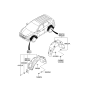 Diagram for 2010 Hyundai Tucson Wheelhouse - 86811-2S001