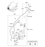 Diagram for 2014 Hyundai Veloster Washer Pump - 98510-2S000