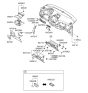 Diagram for 2012 Hyundai Tucson Glove Box - 84510-2S100-9P