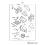 Diagram for 2013 Hyundai Tucson Blower Motor Resistor - 97128-1M000