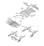 Diagram for 2010 Hyundai Tucson Front Cross-Member - 65631-2S000