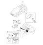 Diagram for Hyundai Tucson Ashtray - 84550-2K000-TAN