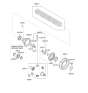 Diagram for 2014 Hyundai Accent Transfer Case Bearing - 45829-3B600