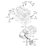 Diagram for 2010 Hyundai Tucson Engine Control Module - 39106-2G800