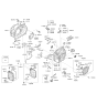 Diagram for 2010 Hyundai Tucson Engine Mount Torque Strut - 45218-3B640