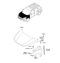 Diagram for 2011 Hyundai Tucson Hood - 66400-2S001