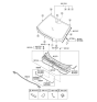 Diagram for 2009 Hyundai Tucson Windshield - 86110-2S131