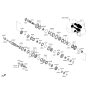 Diagram for 2011 Hyundai Tucson Synchronizer Ring - 43374-39010