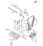 Diagram for 2011 Hyundai Santa Fe Timing Chain - 24321-25000