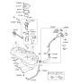 Diagram for 2013 Hyundai Tucson Fuel Tank Strap - 31211-2S100