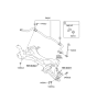 Diagram for 2009 Hyundai Tucson Sway Bar Link - 54830-2S000