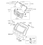 Diagram for Hyundai Tucson Tailgate Lock - 81230-1H300