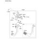 Diagram for 2010 Hyundai Tucson Brake Pedal - 32800-2S100