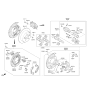 Diagram for 2010 Hyundai Tucson Brake Pad Set - 58302-2SA00