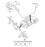 Diagram for Hyundai Wiper Arm - 98811-1H000