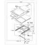 Diagram for 2012 Hyundai Tucson Sunroof - 81620-2S000