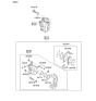 Diagram for 2009 Hyundai Tucson Brake Caliper - 58180-2SA51