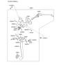 Diagram for 2011 Hyundai Tucson Clutch Master Cylinder - 41605-2S000