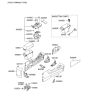 Diagram for 2009 Hyundai Tucson Cup Holder - 84625-2S100-TAN