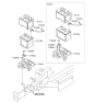 Diagram for 2010 Hyundai Tucson Battery Tray - 37150-2S000