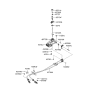 Diagram for 2005 Hyundai Sonata Shift Cable - 43794-3K000