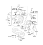 Diagram for 2005 Hyundai Sonata Armrest - 89900-0A800-CHL