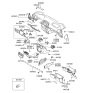 Diagram for 2006 Hyundai Sonata Glove Box - 84510-3K120-QS