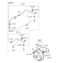 Diagram for Hyundai Sonata Brake Booster - 59110-3K401