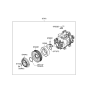 Diagram for 2005 Hyundai Sonata A/C Compressor - 97701-3K220