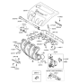 Diagram for Hyundai Azera Engine Cover - 29240-3C150