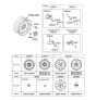 Diagram for 2006 Hyundai Sonata Spare Wheel - 52910-0A120