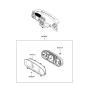 Diagram for 2007 Hyundai Sonata Instrument Cluster - 94001-0A211