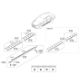 Diagram for Hyundai Sonata Door Moldings - 87712-3K010