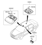 Diagram for 2007 Hyundai Sonata Dome Light - 92850-3K000-QS