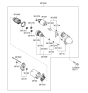 Diagram for Hyundai Santa Fe Armature - 36160-3C100