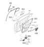 Diagram for Hyundai Sonata Door Latch Assembly - 81410-3K001