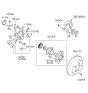 Diagram for 2005 Hyundai Sonata Wheel Hub - 52730-3K100