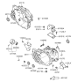 Diagram for 2007 Hyundai Sonata Bellhousing - 43115-24302