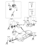 Diagram for Hyundai Trunk Lock Cylinder - 81250-3KA00