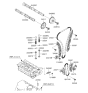 Diagram for 2006 Hyundai Sonata Timing Chain Tensioner - 24410-25000