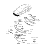 Diagram for 2007 Hyundai Sonata Bumper - 86511-3K001