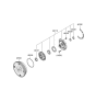 Diagram for Hyundai Sonata Oil Pump - 46110-39020