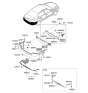 Diagram for 2005 Hyundai Sonata Bumper - 86610-3K100