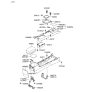 Diagram for Hyundai Sonata Cup Holder - 84620-3K510-QD