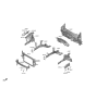 Diagram for 2022 Hyundai Kona Electric Radiator Support - 64101-K4500