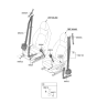 Diagram for 2023 Hyundai Kona Electric Seat Belt - 88810-K4500-TRY