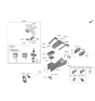 Diagram for 2023 Hyundai Kona Electric Armrest - 84660-K4000-YPR