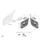 Diagram for Hyundai Kona Electric Mirror Switch - 93530-J9000-TMT